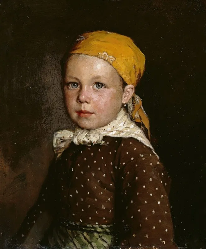 Portrait Of A Little Girl Wall Art by Jahn Ekenaes - High-Resolution Digital Print