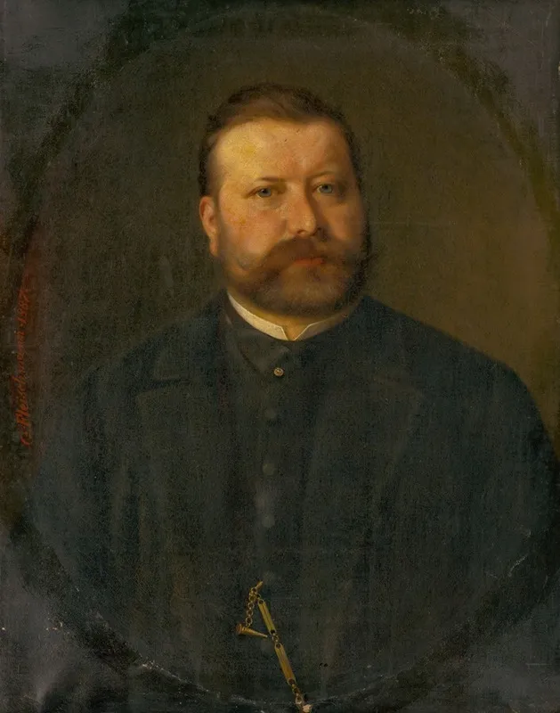 Portrait Of A Man 109 Wall Art by Georg Fleischmann - High-Resolution Digital Print