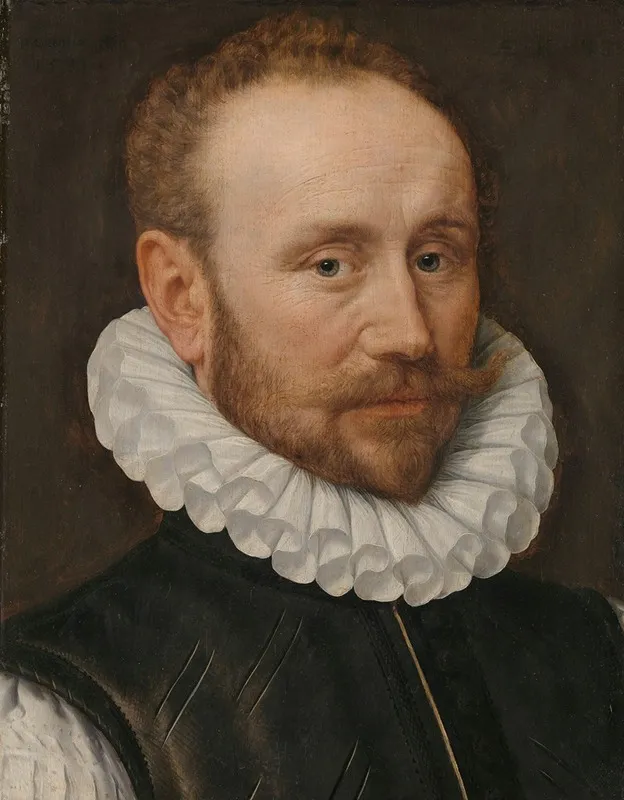 Portrait Of A Man 131 Wall Art by Adriaen Thomasz. Key - High-Resolution Digital Print