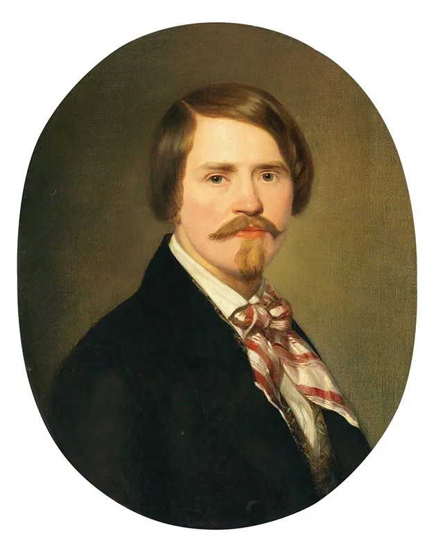 Portrait Of A Man 250 Wall Art by Anton Einsle - High-Resolution Digital Print