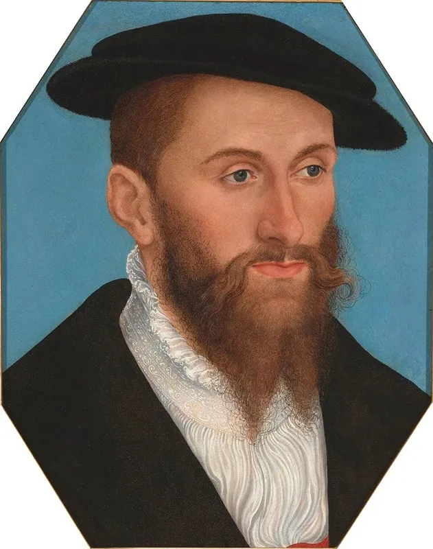 Portrait Of A Man 254 Wall Art by Lucas Cranach the Younger - High-Resolution Digital Print