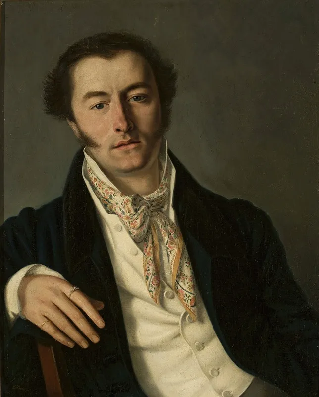 Portrait Of A Man 300 Wall Art by Vasily Andreevich Tropinin - High-Resolution Digital Print