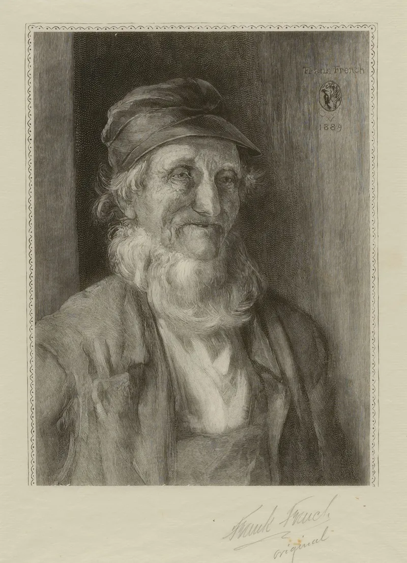 Portrait Of A Man 408 Wall Art by Frank French - High-Resolution Digital Print