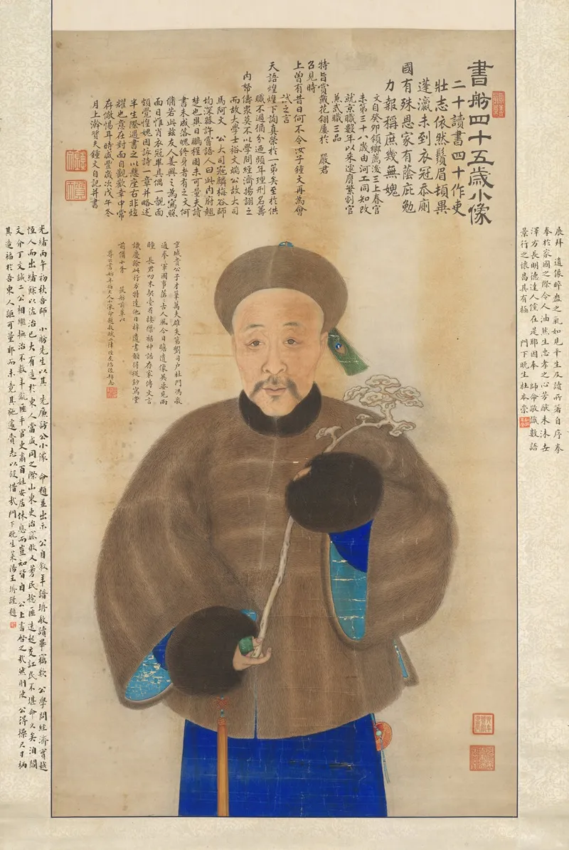 Portrait Of A Man 412 Wall Art by Jiang Yun - High-Resolution Digital Print
