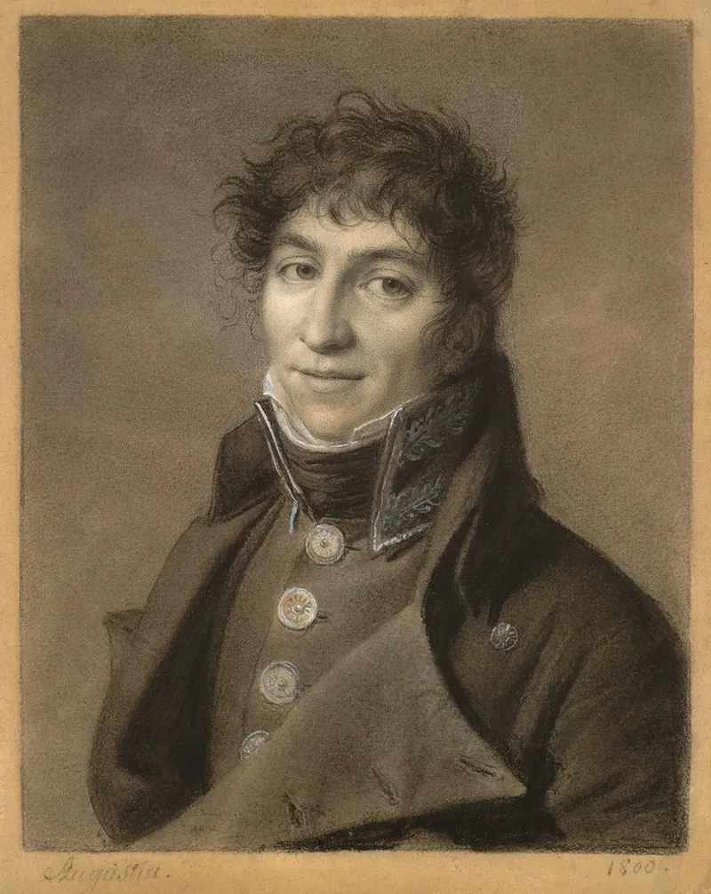 Portrait Of A Man 414 Wall Art by Jean-Baptiste-Jacques Augustin - High-Resolution Digital Print
