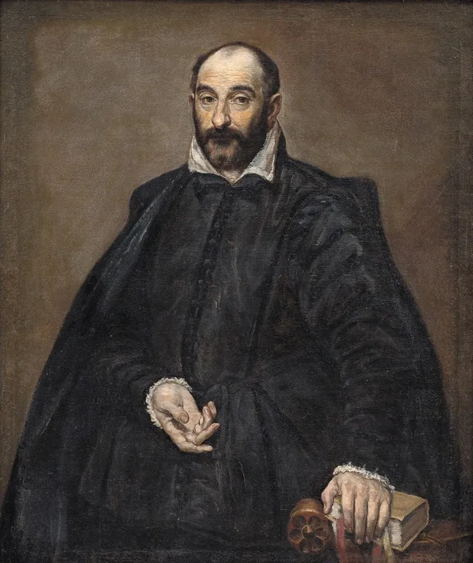 Portrait Of A Man 54 Wall Art by El Greco (Domenikos Theotokopoulos) - High-Resolution Digital Print