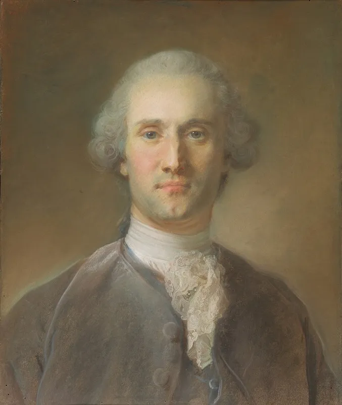 Portrait Of A Man 75 Wall Art by Jean-Baptiste Perronneau - High-Resolution Digital Print