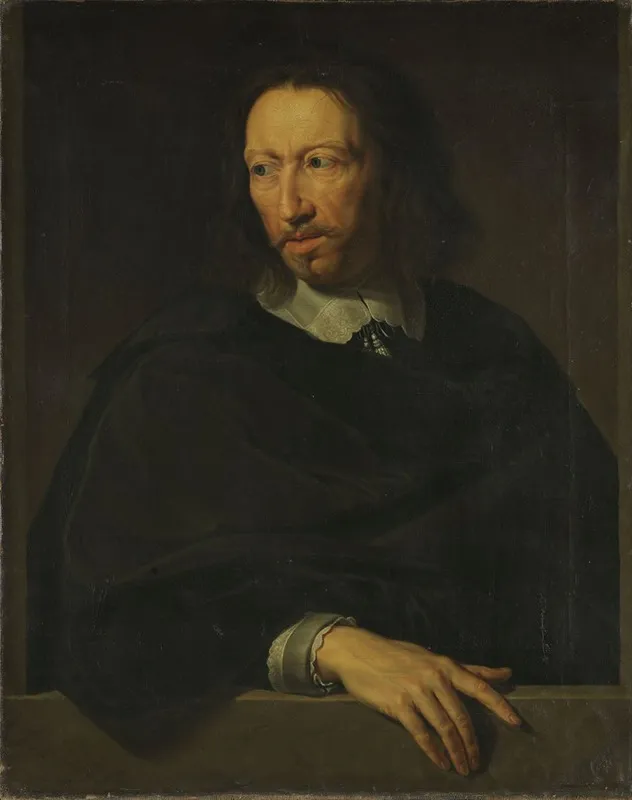 Portrait Of A Man After Philippe De Champaigne Louvre Wall Art by Jacob Munch - High-Resolution Digital Print