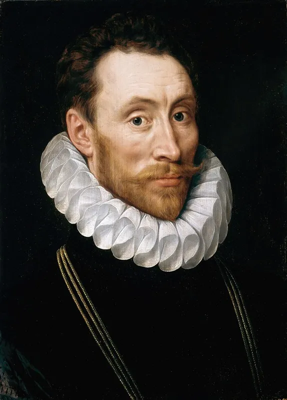 Portrait Of A Man Aged 31 Wall Art by Adriaen Thomasz. Key - High-Resolution Digital Print