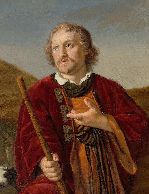Portrait Of A Man As A Shepherd Wall Art by Jan Victors - High-Resolution Digital Print
