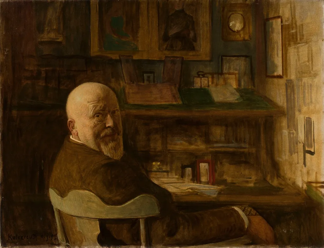 Portrait Of A Man At The Desk 2