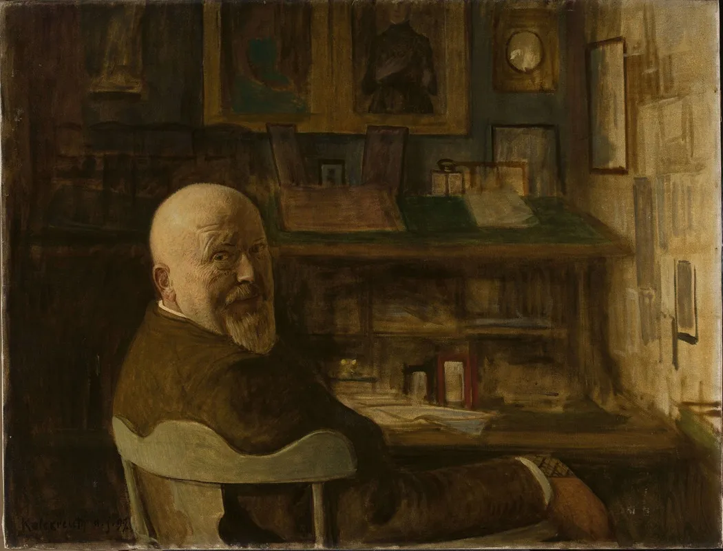 Portrait Of A Man At The Desk