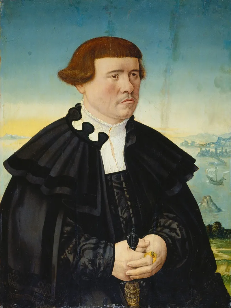Portrait Of A Man From The Stralenberg Family Wall Art by Conrad Faber von Kreuznach - High-Resolution Digital Print