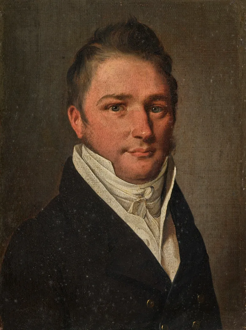 Portrait Of A Man In A Black Suit Wall Art by Louis-Léopold Boilly - High-Resolution Digital Print