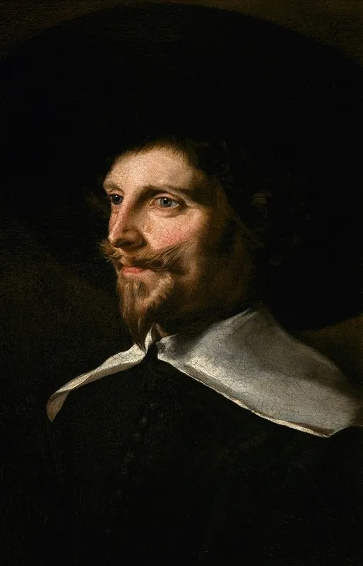 Portrait Of A Man In A Hat 2 Wall Art by Abraham de Vries - High-Resolution Digital Print