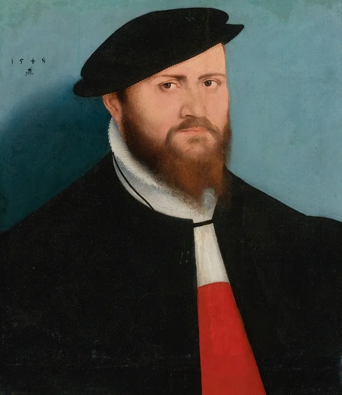 Portrait Of A Man In A Hat Wall Art by Lucas Cranach the Younger - High-Resolution Digital Print