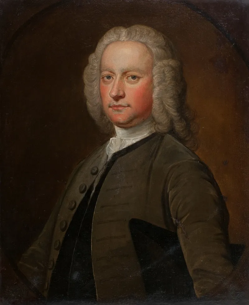Portrait Of A Man In A Lace Cravat Wall Art by Bartholomew Dandridge - High-Resolution Digital Print