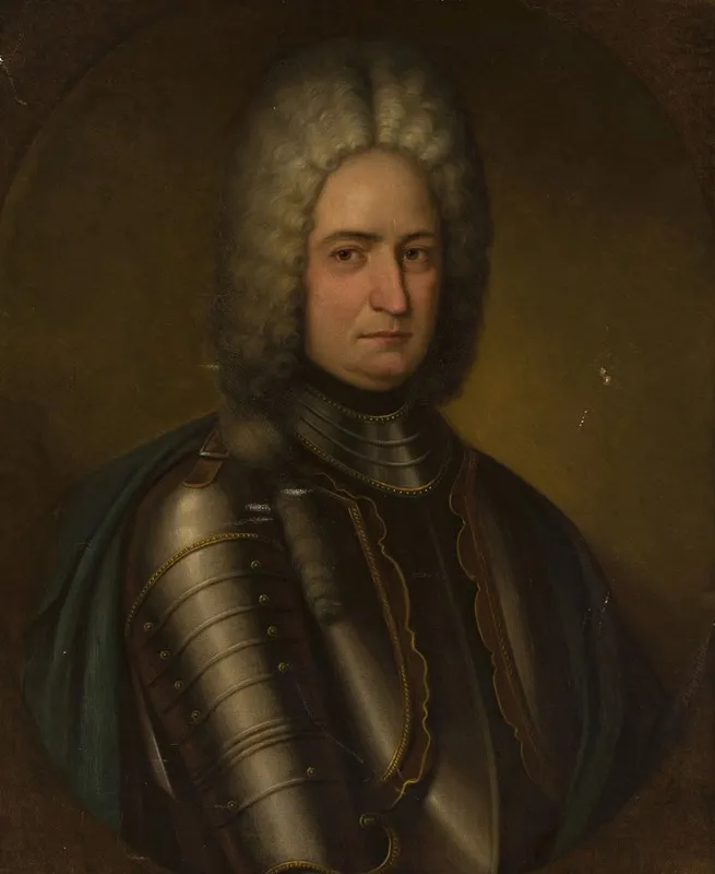 Portrait Of A Man In Armour 4 Wall Art by Erhard Ludewig Winterstein - High-Resolution Digital Print