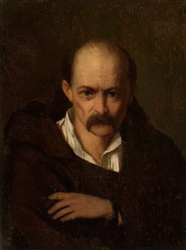 Portrait Of A Man In Handcuffs Wall Art by Tytus Maleszewski - High-Resolution Digital Print