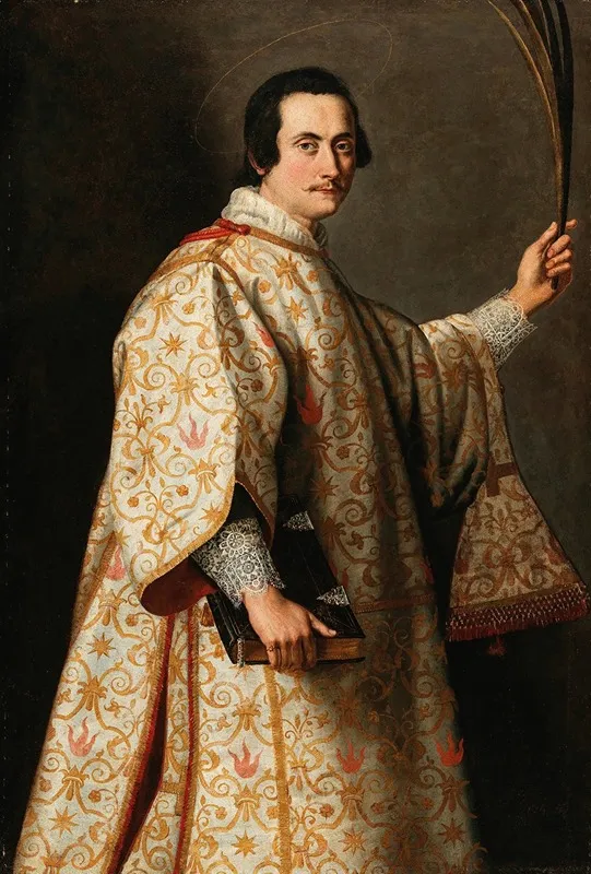Portrait Of A Man In The Guise Of Saint Lawrence Wall Art by Cristofano Allori - High-Resolution Digital Print