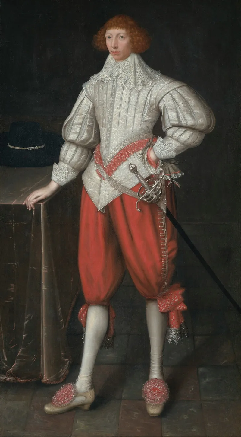 Portrait Of A Man Perhaps A Member Of The Poulett Family Wall Art by Gilbert Jackson - High-Resolution Digital Print