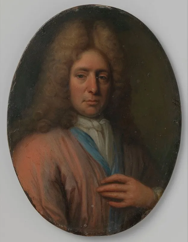 Portrait Of A Man Perhaps A Self Portrait Wall Art by Jan Verkolje - High-Resolution Digital Print