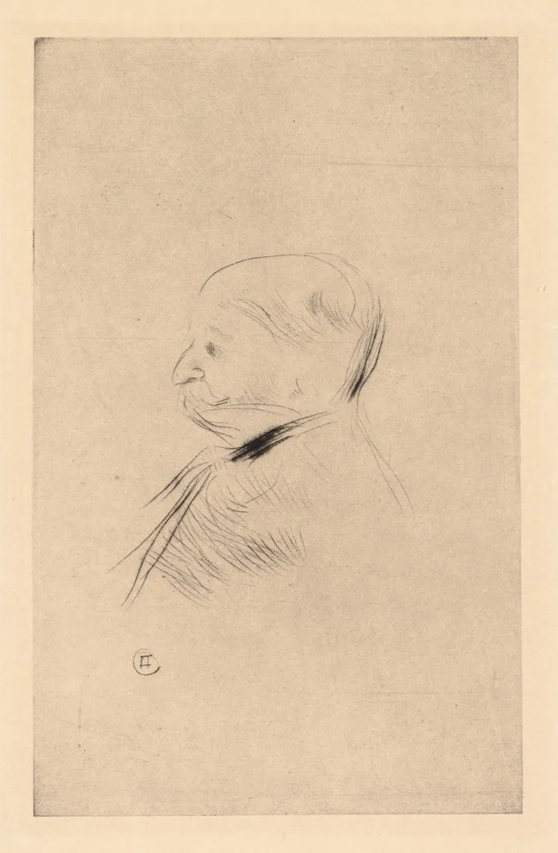 Portrait Of A Man Portrait Dun Homme 2 Wall Art by Henri de Toulouse-Lautrec - High-Resolution Digital Print