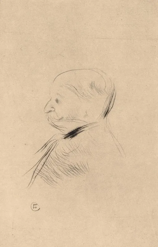 Portrait Of A Man Portrait Dun Homme Wall Art by Henri de Toulouse-Lautrec - High-Resolution Digital Print
