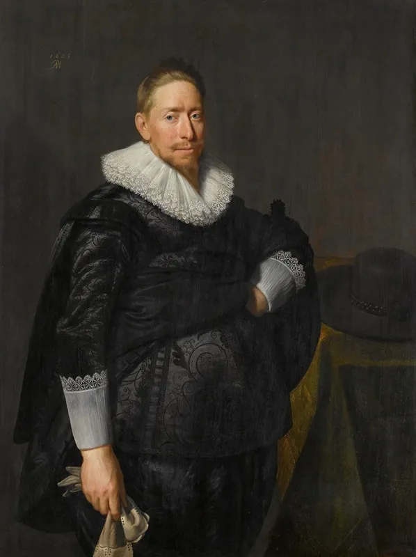 Portrait Of A Man Probably From The Pauw Family Wall Art by Paulus Moreelse - High-Resolution Digital Print