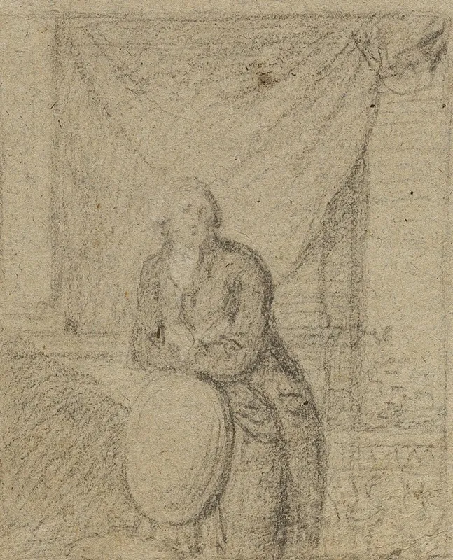 Portrait Of A Man Standing In Front Of Window Wall Art by Benjamin West - High-Resolution Digital Print