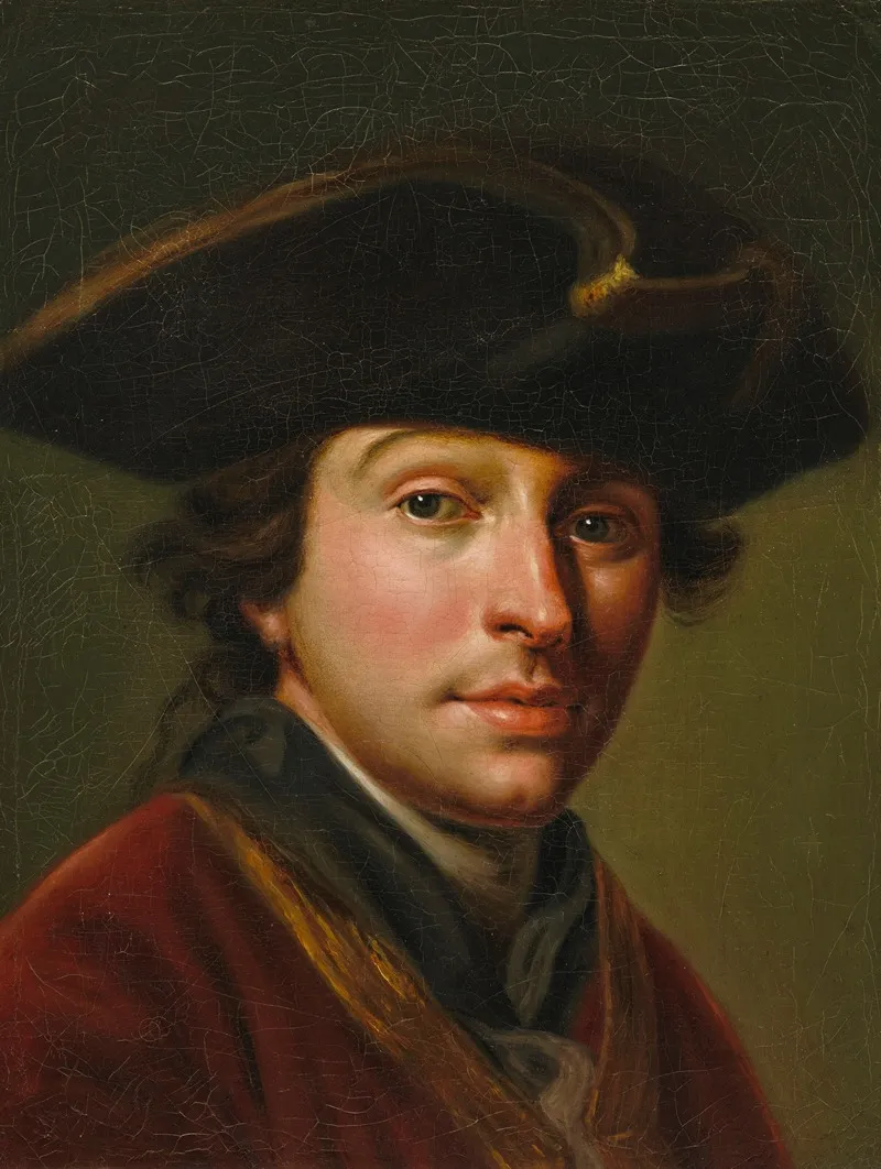 Portrait Of A Man Wearing A Hat Wall Art by Martin Knoller - High-Resolution Digital Print