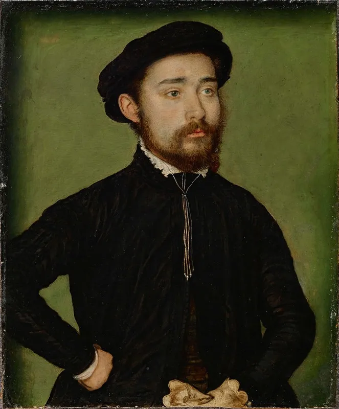 Portrait Of A Man With A Glove