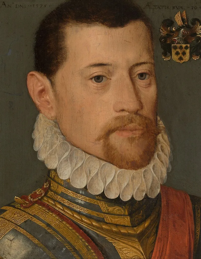 Portrait Of A Member Of The Budsin Family Wall Art by Pieter Pourbus - High-Resolution Digital Print