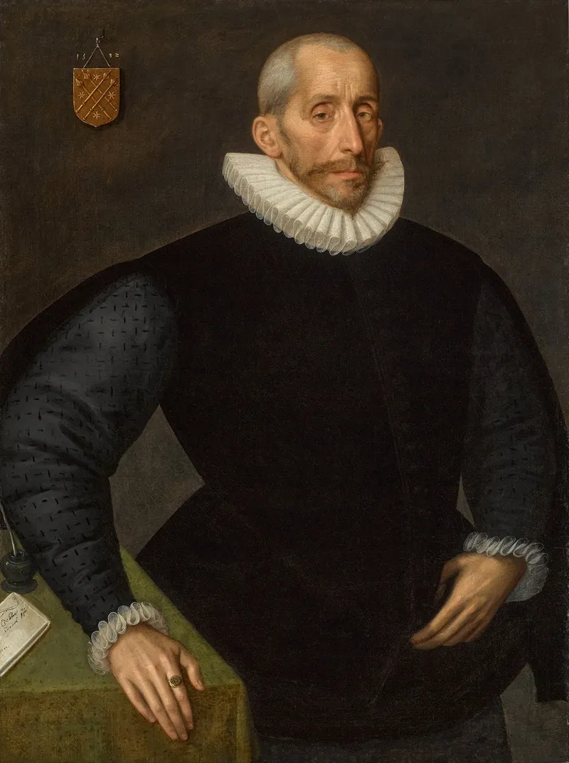 Portrait Of A Member Of The Sani Family Wall Art by Gortzius Geldorp - High-Resolution Digital Print