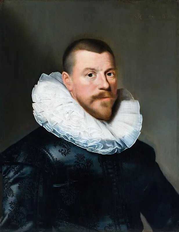 Portrait Of A Middle Aged Man 2 Wall Art by Paulus Moreelse - High-Resolution Digital Print