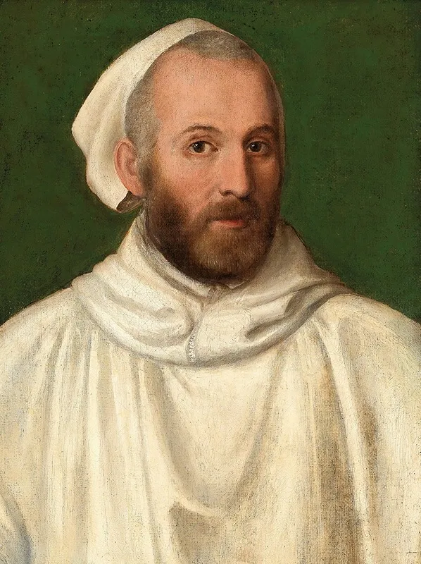 Portrait Of A Monk 2 Wall Art by School of Verona - High-Resolution Digital Print