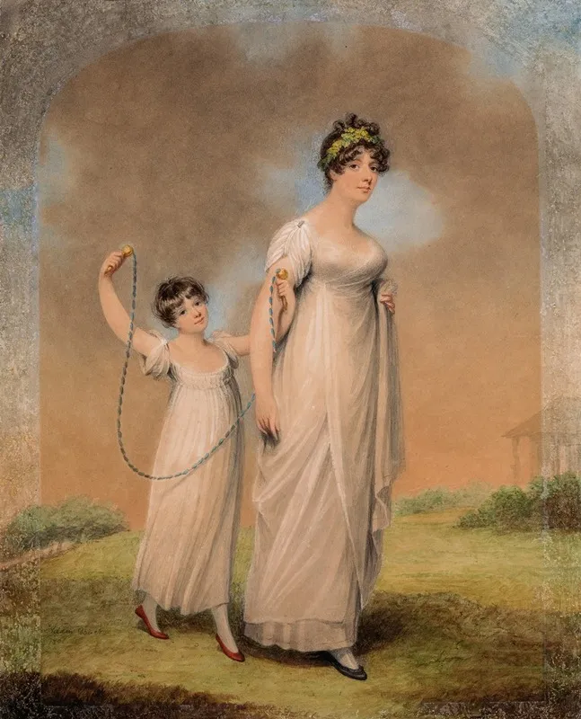 Portrait Of A Mother And Child 3 Wall Art by Adam Buck - High-Resolution Digital Print