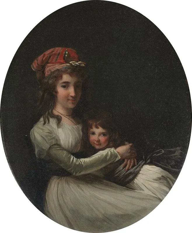 Portrait Of A Mother And Daughter