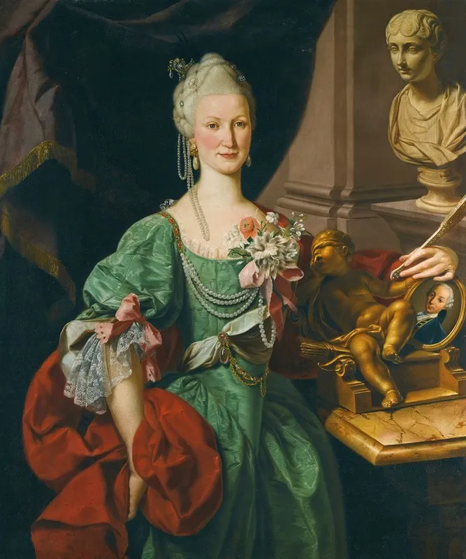 Portrait Of A Noblewoman 2 Wall Art by Roman School - High-Resolution Digital Print
