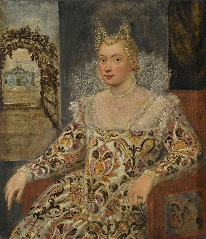 Portrait Of A Noblewoman 4 Wall Art by Francesco Montemezzano - High-Resolution Digital Print