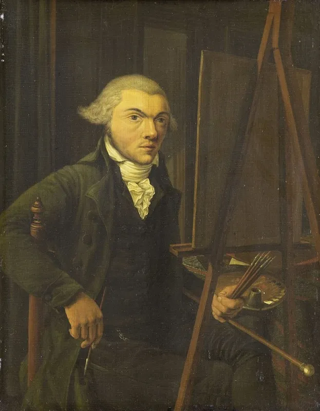 Portrait Of A Painter Probably Harmanus Uppink Wall Art by Willem Uppink - High-Resolution Digital Print