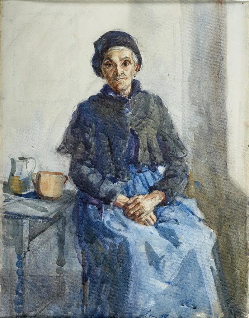 Portrait Of A Peasant Woman 2 Wall Art by Mary Elizabeth Tripe - High-Resolution Digital Print
