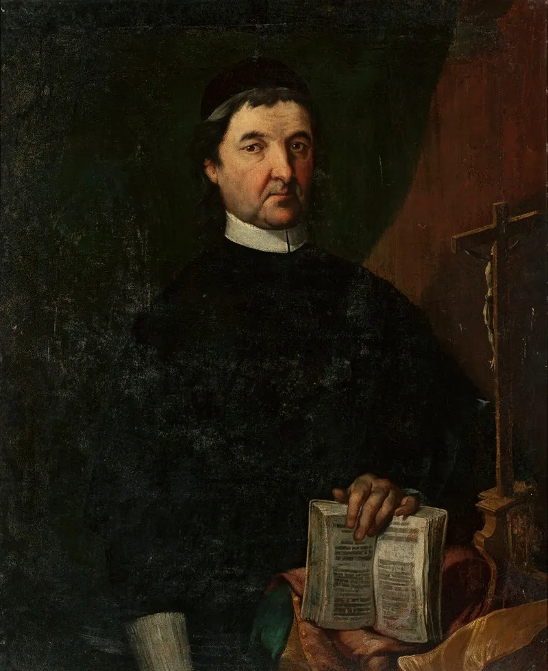 Portrait Of A Priest 2 Wall Art by Jan Krzysztof Damel - High-Resolution Digital Print