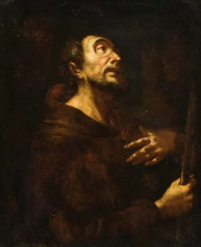 Portrait Of A Saint Wall Art by European School - High-Resolution Digital Print