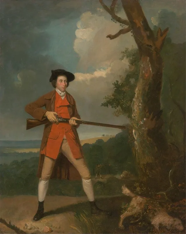 Portrait Of A Sportsman Possibly Robert Rayner Wall Art by Henry Walton - High-Resolution Digital Print