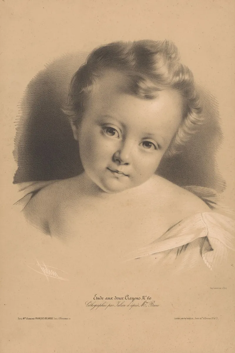 Portrait Of A Toddler 2 Wall Art by Bernard-Romain Julien - High-Resolution Digital Print