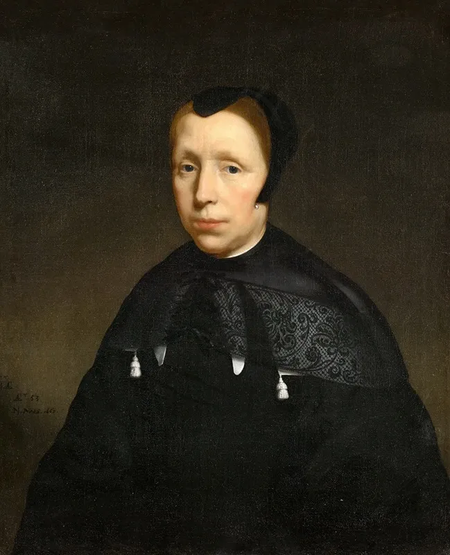 Portrait Of A Widow Wall Art by Nicolaes Maes - High-Resolution Digital Print