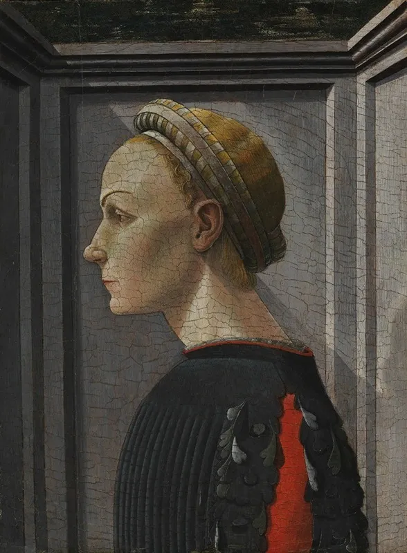 Portrait Of A Woman 118 Wall Art by Giovanni di Francesco del Cervelliera - High-Resolution Digital Print