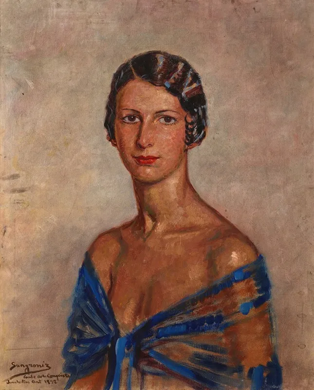 Portrait Of A Woman 157 Wall Art by Luis Alberto Sangroniz - High-Resolution Digital Print