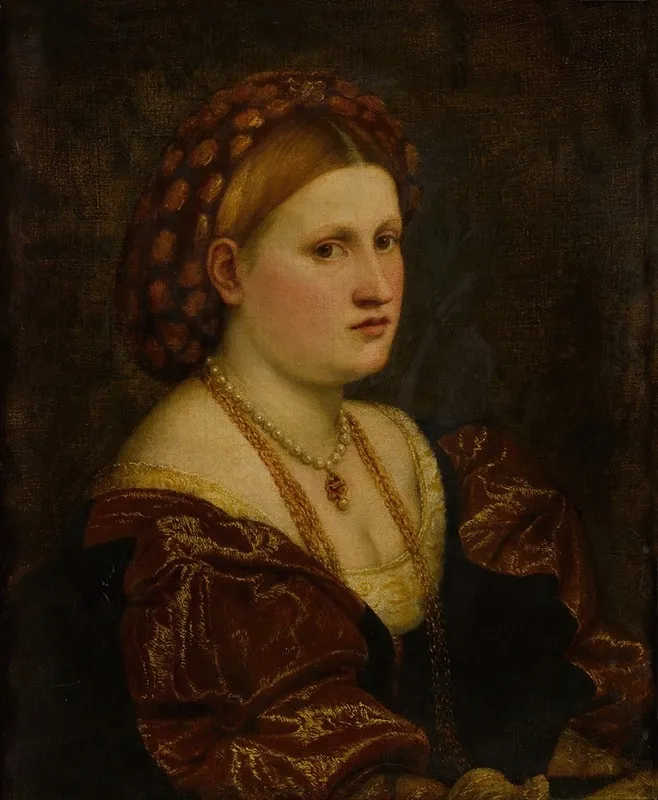Portrait Of A Woman 173 Wall Art by Paris Bordone - High-Resolution Digital Print